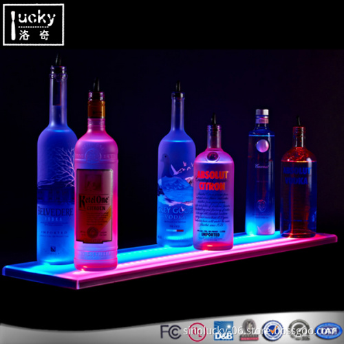 LED Liquor Shelf and Bottle Display,Widening acrylic wine rack